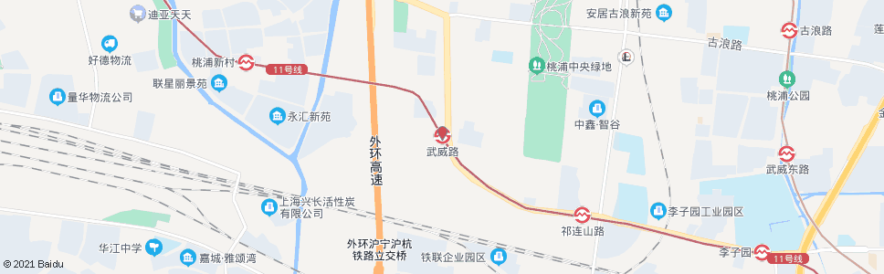 上海武威路站_公交站地图_上海公交_妙搜公交查询2024