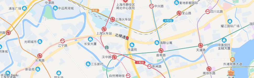 上海天目中路共和新路_公交站地图_上海公交_妙搜公交查询2024
