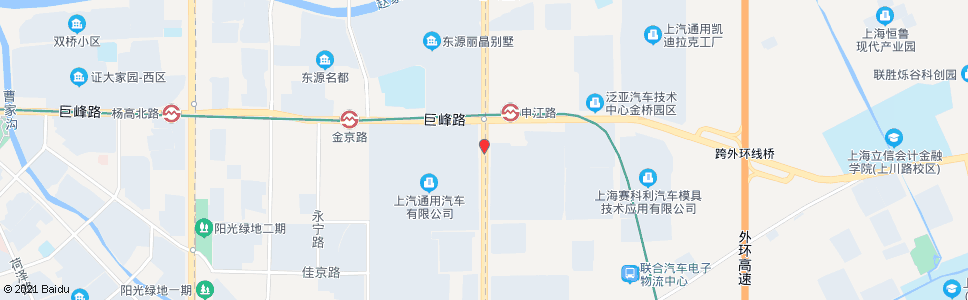 上海巨峰路申江路_公交站地图_上海公交_妙搜公交查询2024