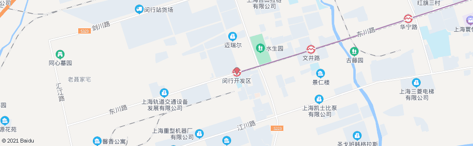 上海闵行开发区站_公交站地图_上海公交_妙搜公交查询2024