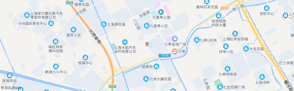 上海九亭小学_公交站地图_上海公交_妙搜公交查询2024