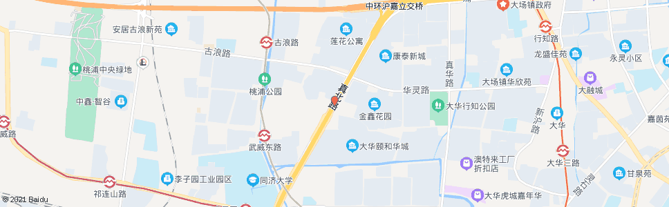 上海真北路古浪路_公交站地图_上海公交_妙搜公交查询2024