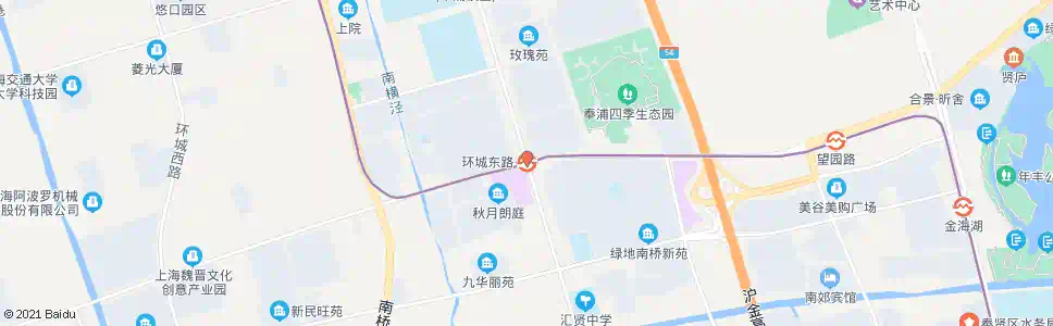 上海南奉公路环城东路_公交站地图_上海公交_妙搜公交查询2024