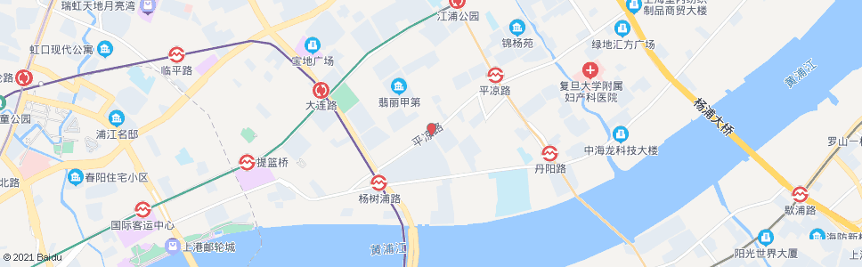 上海平凉路通北路_公交站地图_上海公交_妙搜公交查询2024