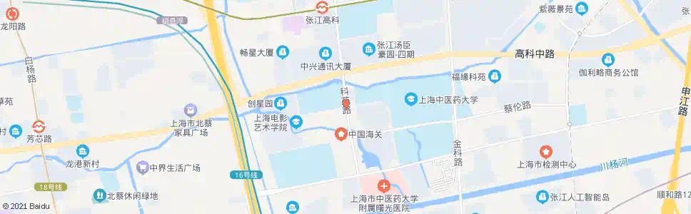 上海科苑路华佗路_公交站地图_上海公交_妙搜公交查询2024