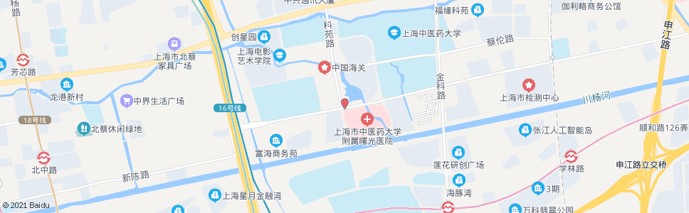 上海张衡路科苑路_公交站地图_上海公交_妙搜公交查询2024