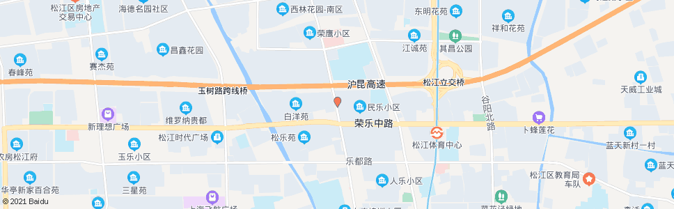 上海西林北路荣乐路_公交站地图_上海公交_妙搜公交查询2024