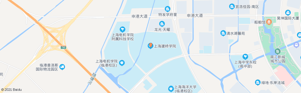 上海建桥学院(招呼站)_公交站地图_上海公交_妙搜公交查询2024
