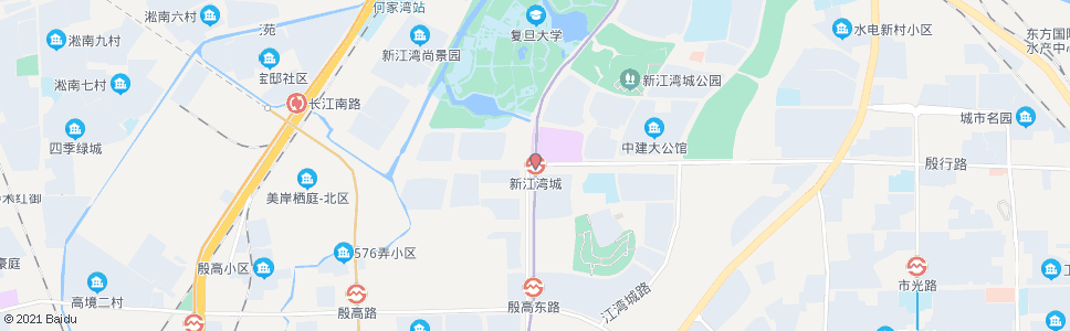 上海新江湾城站_公交站地图_上海公交_妙搜公交查询2024