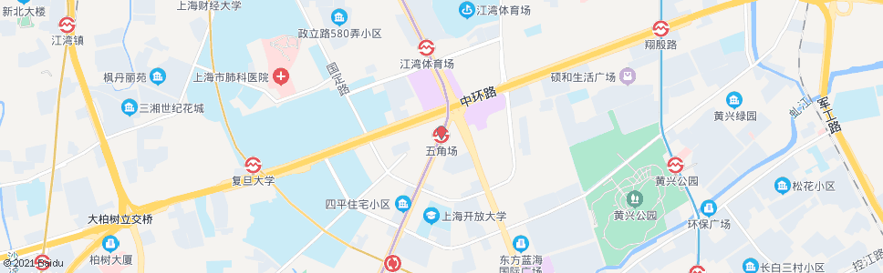 上海五角场站_公交站地图_上海公交_妙搜公交查询2024