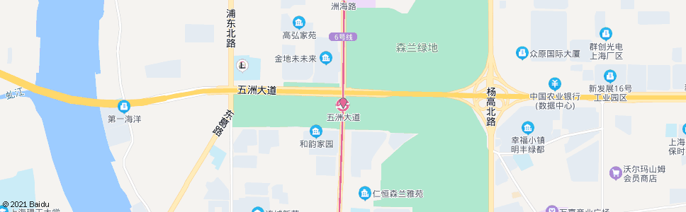 上海五洲大道地铁站_公交站地图_上海公交_妙搜公交查询2024