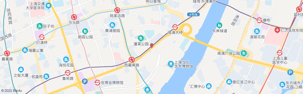 上海中山南路南车站路_公交站地图_上海公交_妙搜公交查询2024