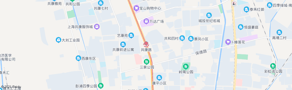 上海共康路刘场路(招呼站)_公交站地图_上海公交_妙搜公交查询2024