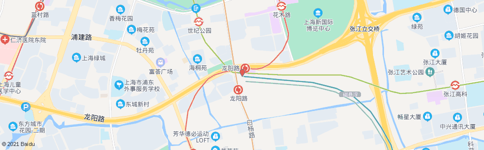 上海龙阳路地铁站(下客站)_公交站地图_上海公交_妙搜公交查询2024