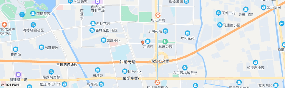 上海江中小区_公交站地图_上海公交_妙搜公交查询2024