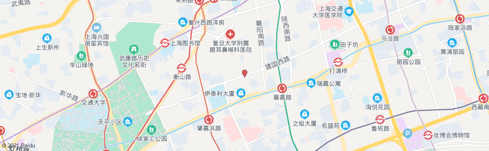 上海太原路建国西路_公交站地图_上海公交_妙搜公交查询2024