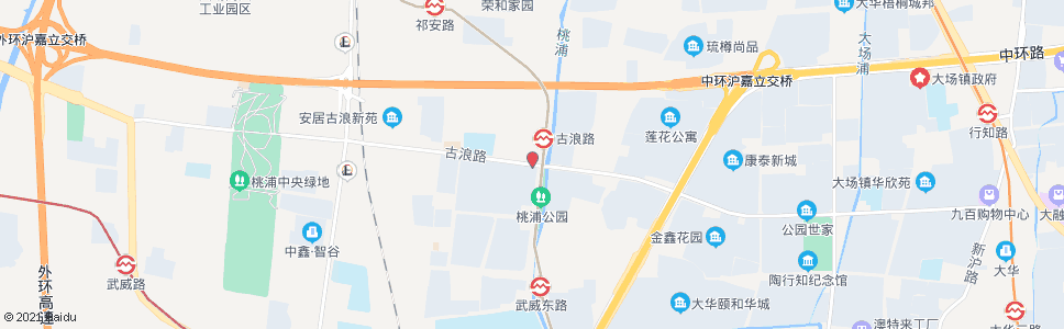 上海古浪路桃浦西路_公交站地图_上海公交_妙搜公交查询2024