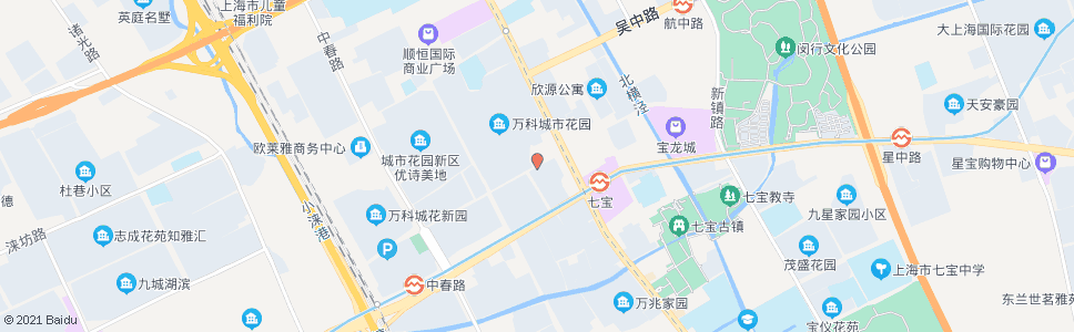 上海新龙路七莘路_公交站地图_上海公交_妙搜公交查询2024