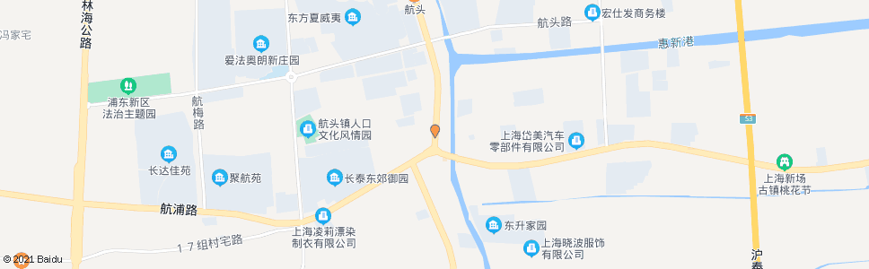 上海航头路沪南公路_公交站地图_上海公交_妙搜公交查询2024