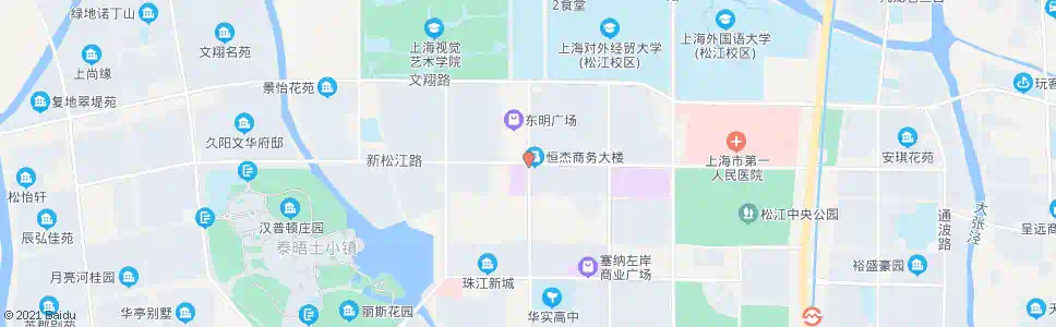 上海新松江路江学路_公交站地图_上海公交_妙搜公交查询2024