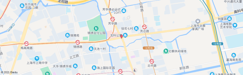 上海高科西路沪南公路_公交站地图_上海公交_妙搜公交查询2024