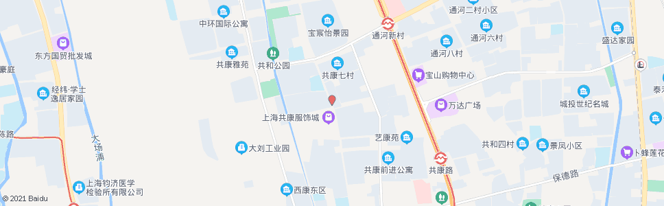 上海共康八村_公交站地图_上海公交_妙搜公交查询2024