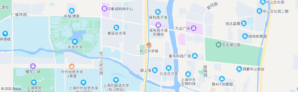 上海松江大学城站_公交站地图_上海公交_妙搜公交查询2024