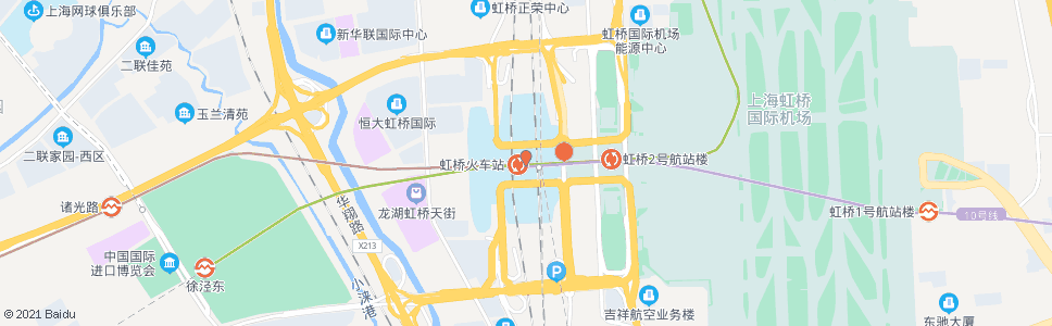上海虹桥火车站_公交站地图_上海公交_妙搜公交查询2024