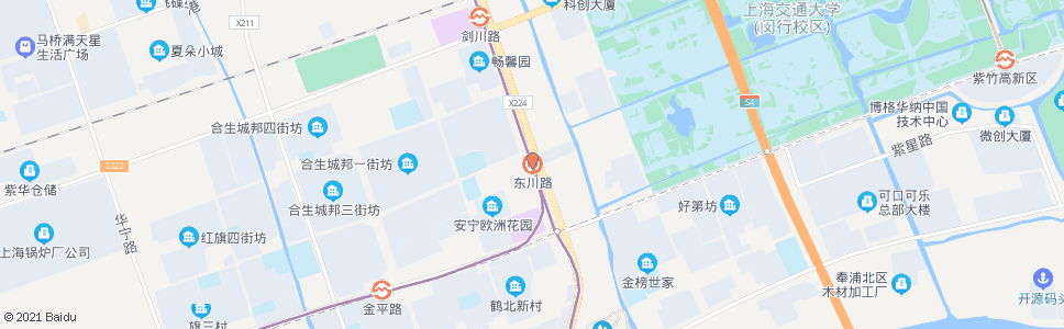 上海东川路站_公交站地图_上海公交_妙搜公交查询2024