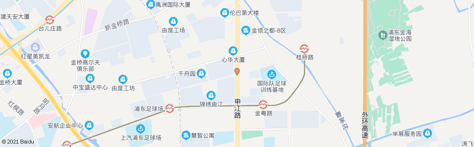 上海申江路桂桥路_公交站地图_上海公交_妙搜公交查询2024