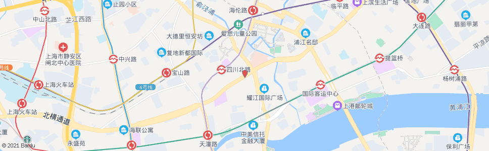 上海海宁路吴淞路_公交站地图_上海公交_妙搜公交查询2024