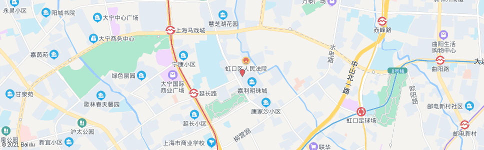 上海延长路北宝兴路_公交站地图_上海公交_妙搜公交查询2024
