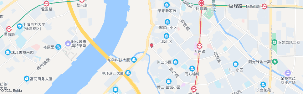 上海博兴路莱阳路_公交站地图_上海公交_妙搜公交查询2024