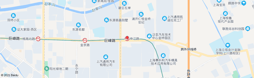上海申江路站_公交站地图_上海公交_妙搜公交查询2024