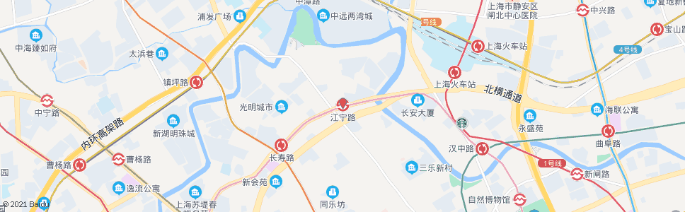 上海长寿路江宁路_公交站地图_上海公交_妙搜公交查询2024