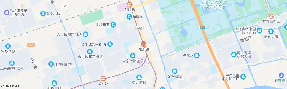 上海沪闵路东川路_公交站地图_上海公交_妙搜公交查询2024