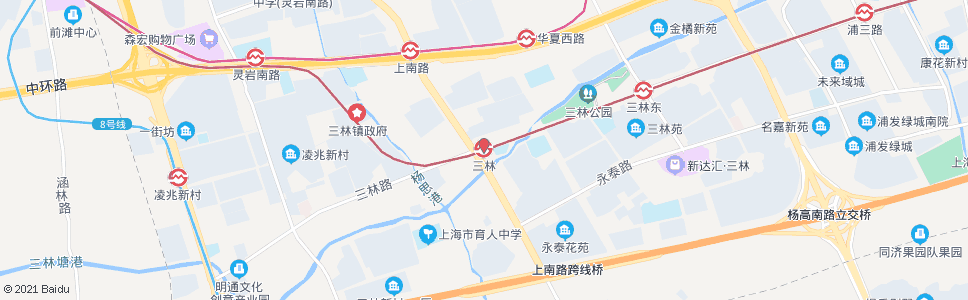 上海三林站_公交站地图_上海公交_妙搜公交查询2024