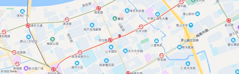 上海张杨路巨野路_公交站地图_上海公交_妙搜公交查询2024