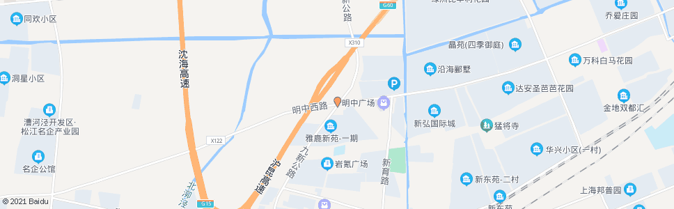 上海九新路明中路_公交站地图_上海公交_妙搜公交查询2024
