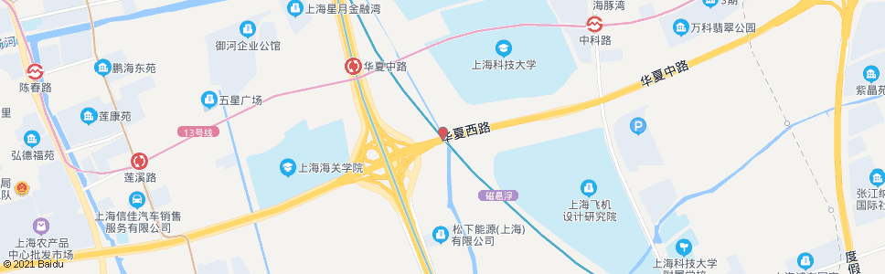 上海华夏中路(三八河桥)_公交站地图_上海公交_妙搜公交查询2024