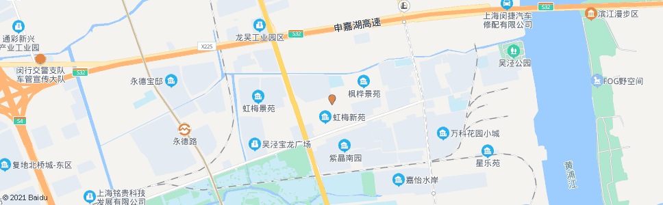 上海永德路虹梅南路_公交站地图_上海公交_妙搜公交查询2024