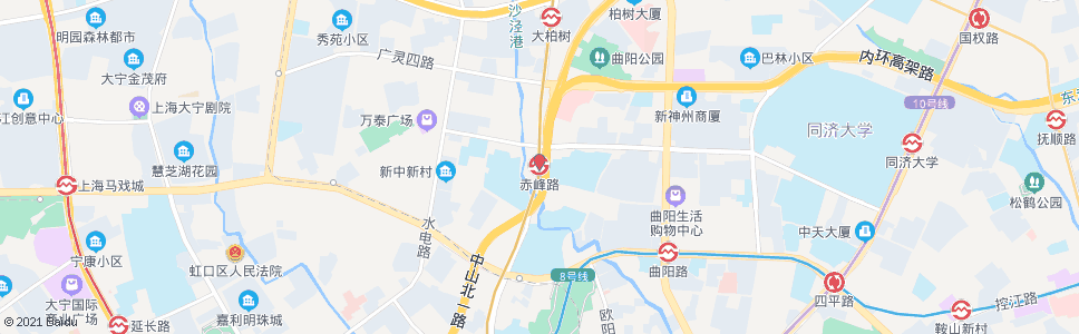 上海赤峰路地铁站_公交站地图_上海公交_妙搜公交查询2024