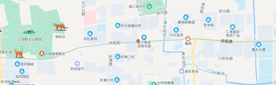 上海城西路拱极路_公交站地图_上海公交_妙搜公交查询2024