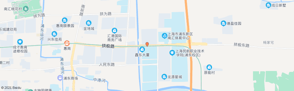 上海拱极路丰海路_公交站地图_上海公交_妙搜公交查询2024