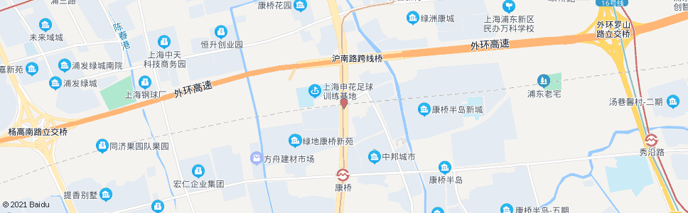 上海沪南公路秀康路_公交站地图_上海公交_妙搜公交查询2024