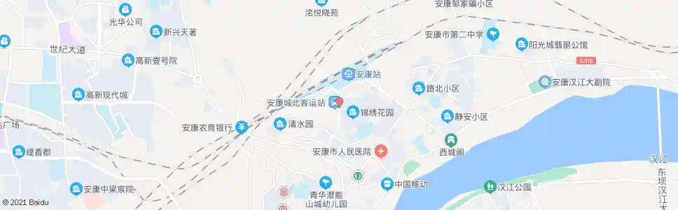 安康锦绣花园_公交站地图_安康公交_妙搜公交查询2024