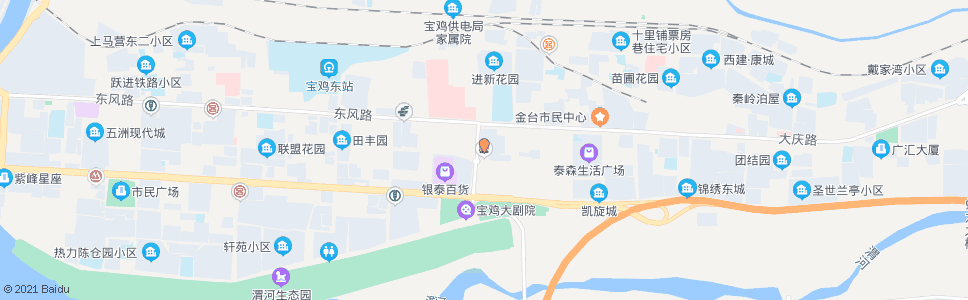 宝鸡金渭路_公交站地图_宝鸡公交_妙搜公交查询2024