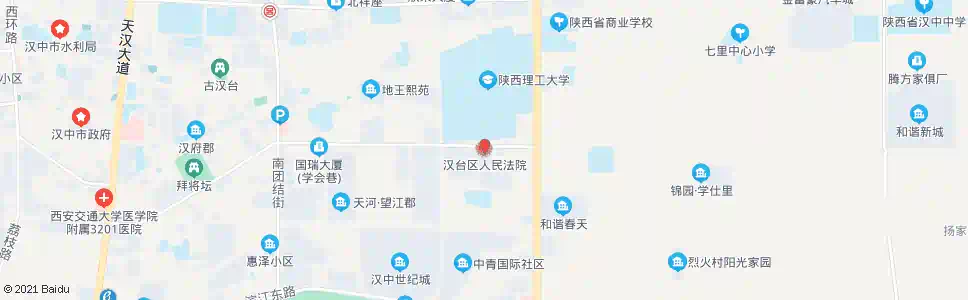 汉中汉台区法庭_公交站地图_汉中公交_妙搜公交查询2024