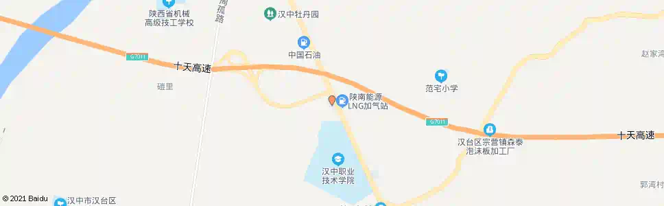 汉中河东店东三路(石门水库管理局)_公交站地图_汉中公交_妙搜公交查询2024