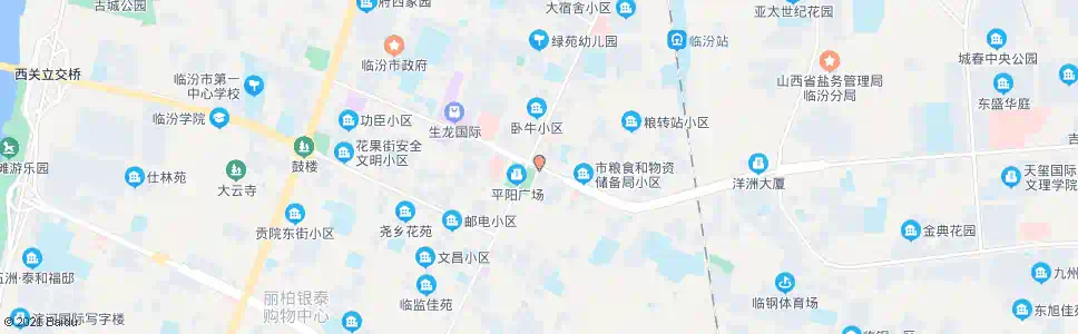 临汾花果城饭店(广场)_公交站地图_临汾公交_妙搜公交查询2024